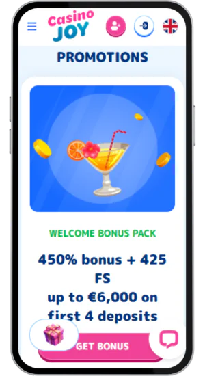 CasinoJoy Get your bonus