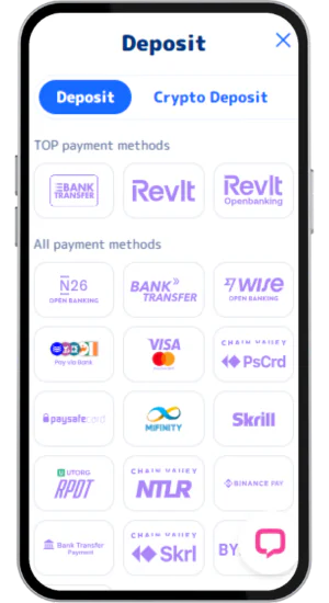 CasinoJoy Make a deposit