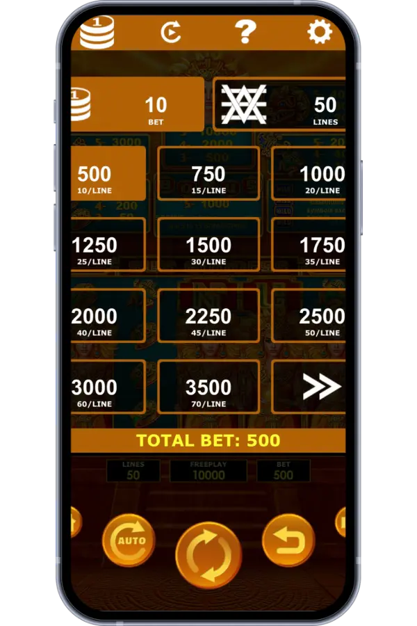 Sun Goddess slot – 5 scatter symbols triggering free spins