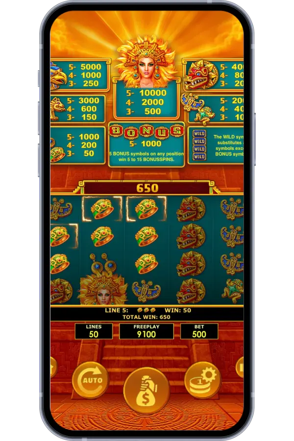 Sun Goddess slot – Intro loading screen
