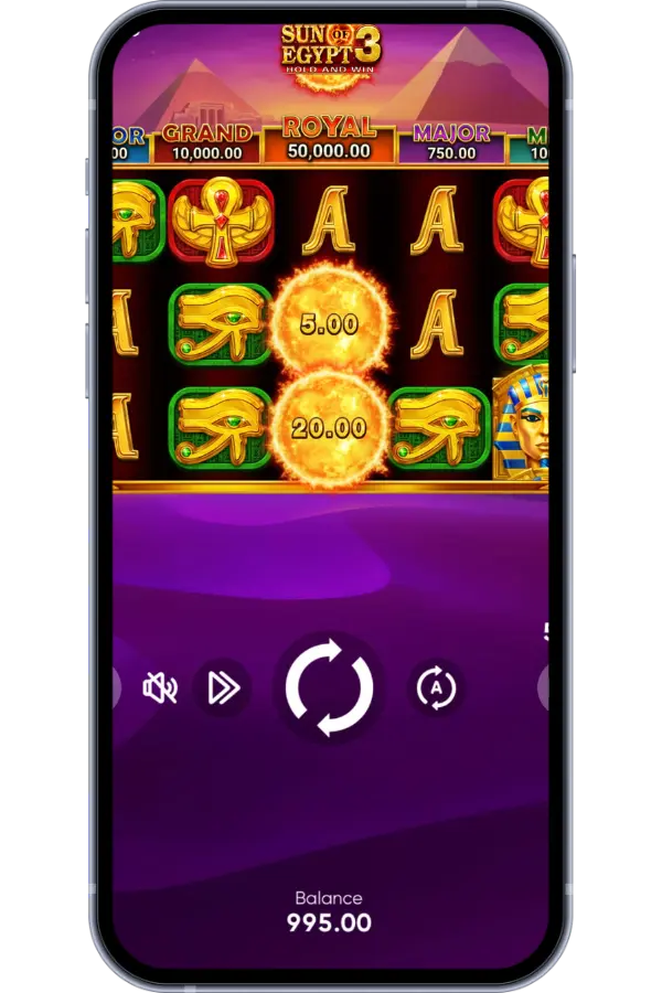 Sun of Egypt 3 slot – Pyramid scatter symbols landed