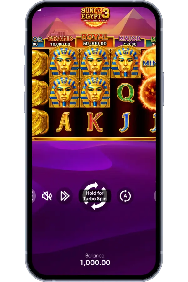 Sun of Egypt 3 slot – Winning combination of 75× stake