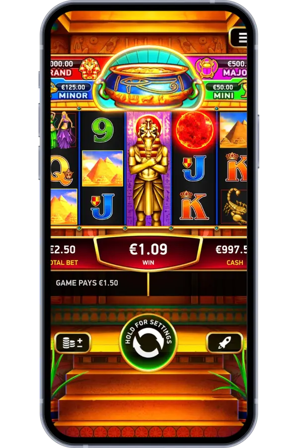 Sun of Ra free spins round with expanding symbols feature